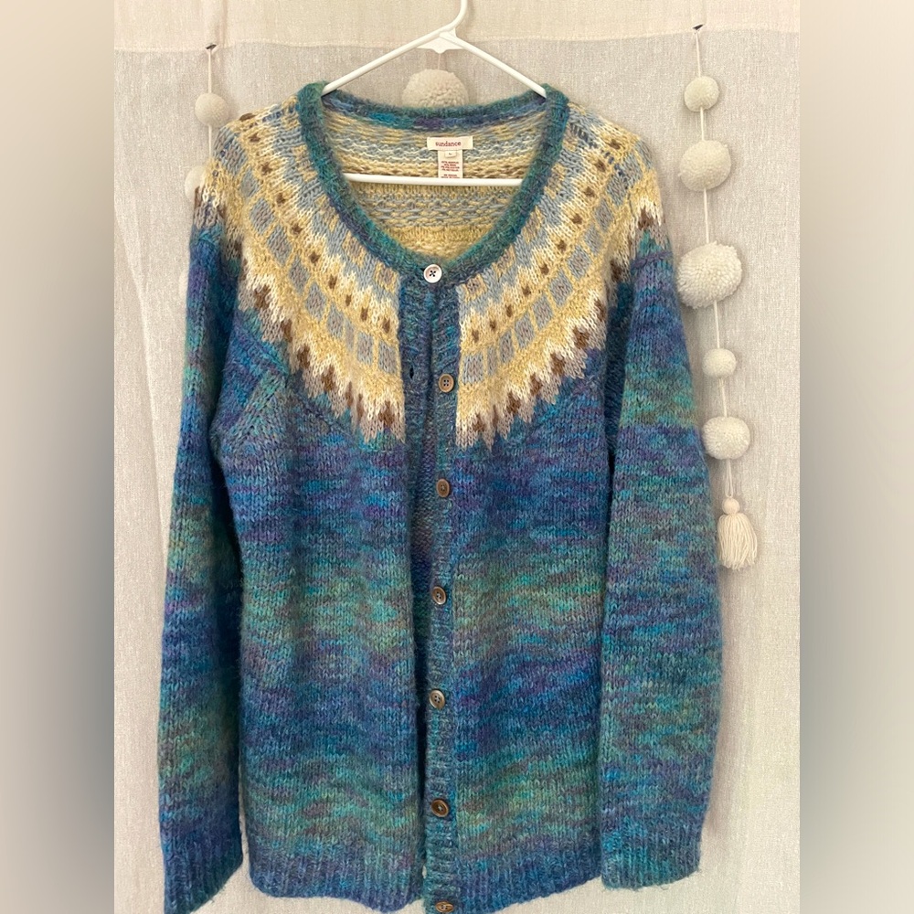 Oversized “cottage core” cardigan